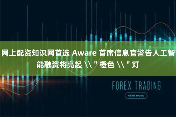 网上配资知识网首选 Aware 首席信息官警告人工智能融资将亮起 \＂橙色 \＂灯