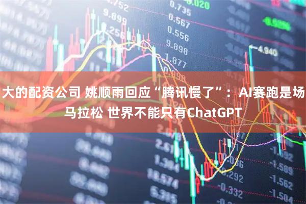 大的配资公司 姚顺雨回应“腾讯慢了”：AI赛跑是场马拉松 世界不能只有ChatGPT